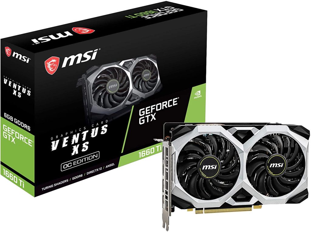 Best 1080p graphics card for gaming PC's - MSI Gaming GeForce GTX 1660 Ti